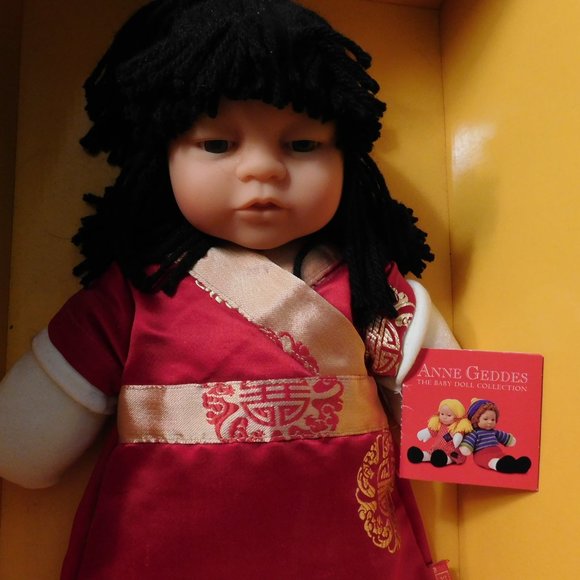 Anne Geddes The Baby Doll Collection Asian Chinese Oni Doll - Picture 2 of 10